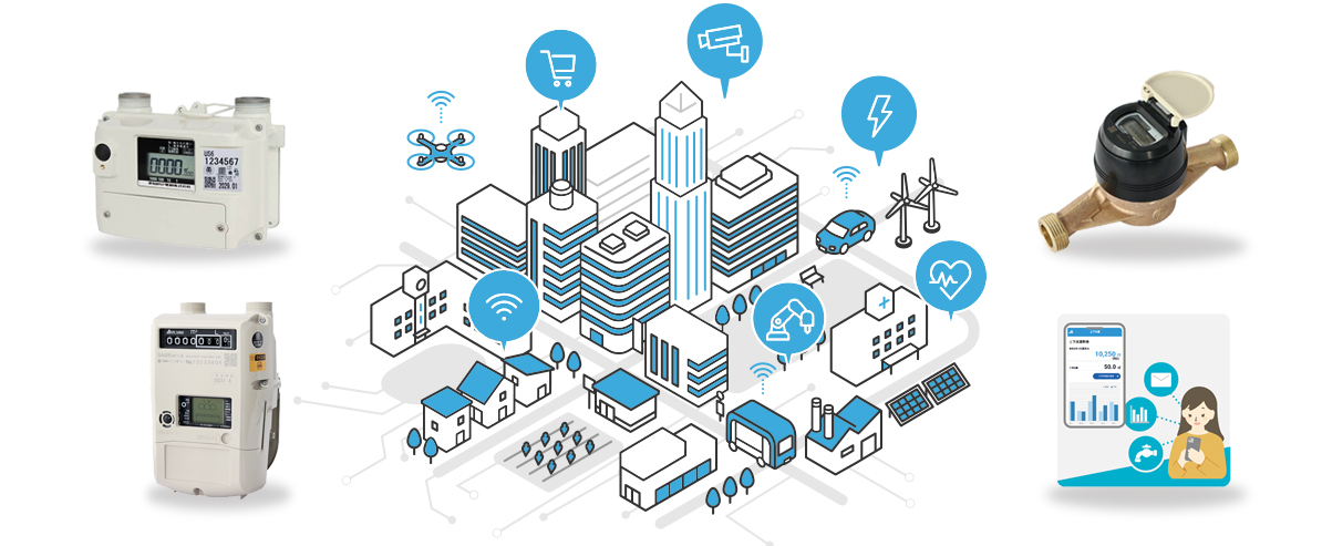 愛知時計電機のデータ配信サービスイメージ