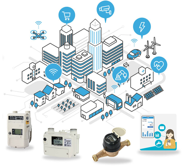 愛知時計電機のデータ配信サービスイメージ